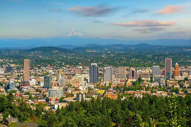 top day trips from portland aerial view of the city