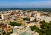 20 Things To Do In Topeka, Kansas That Might Surprise You topeka kansas aerial view with state capitol rising above the skyline