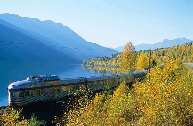 train across canada in autumn