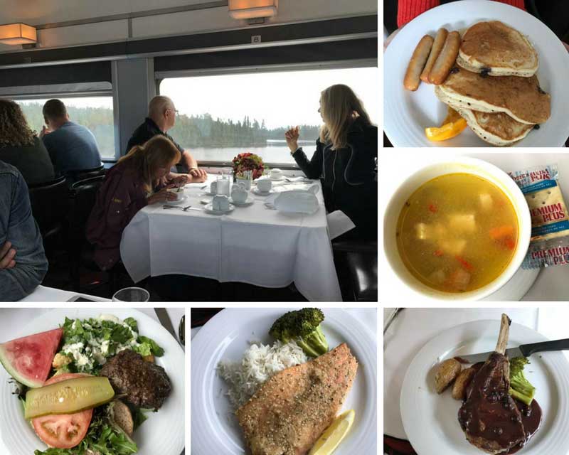 canadian trains serve delicious meals