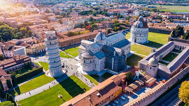 Pisa Cathedral And The Leaning Tower