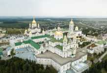 20 Famous Ukraine Landmarks And Monuments ukraine landmarks Dormition Pochayiv Lavra aerial view