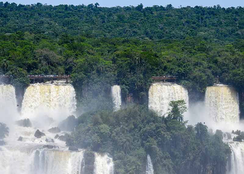 Iguazu Falls seen from the Argentinian National Park