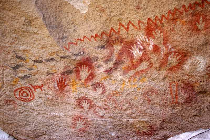 Rock paintings in Patagonia