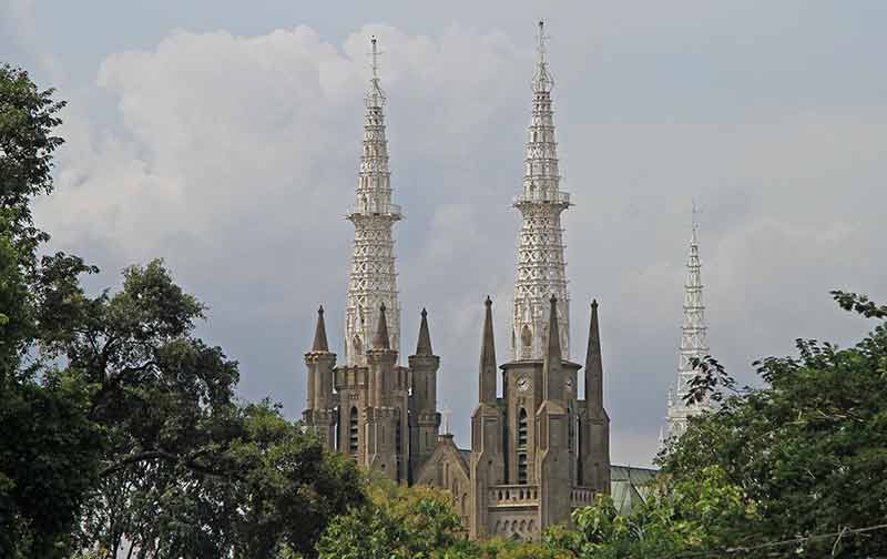 An unusual Indonesian monument jakarta cathedral