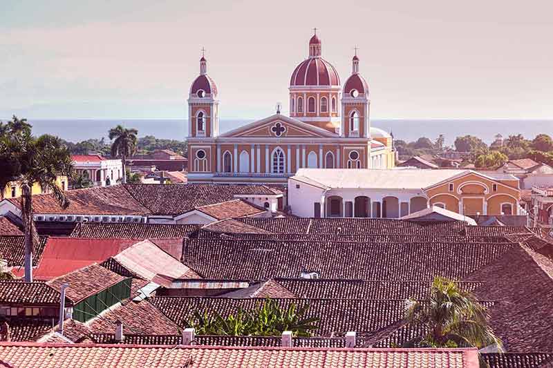 Granada Cathedral And City Panorama