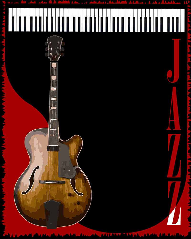 venice things to do at night A guitar and piano jass style background for a poster.