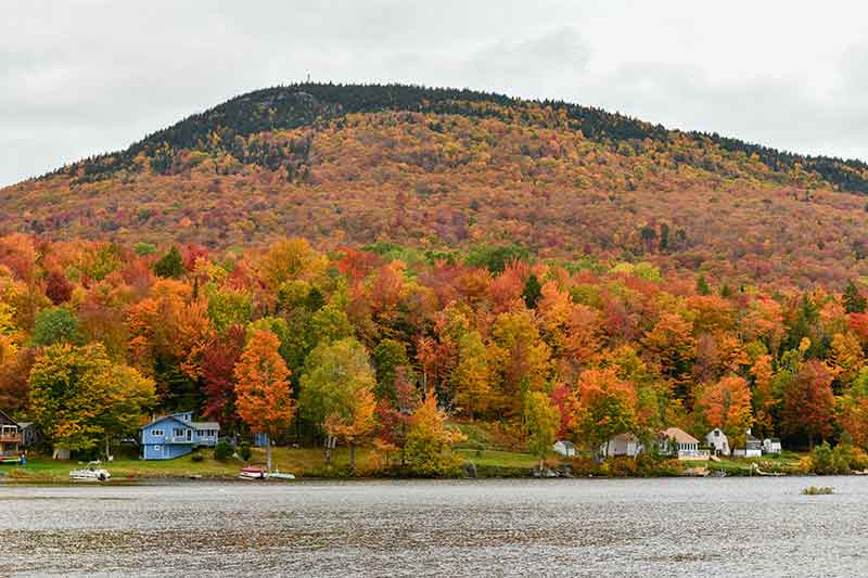vermont state parks elmore in the fall