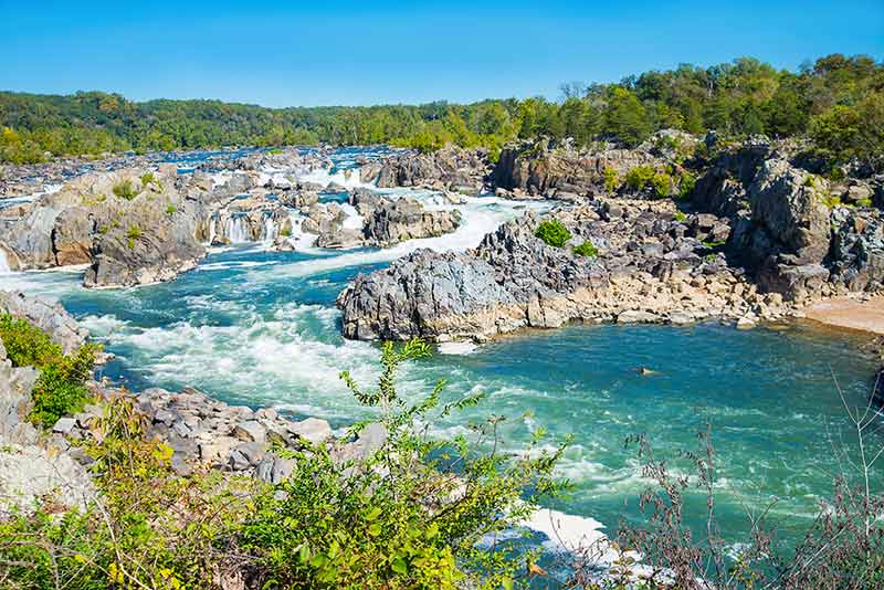 virginia landmarks patomac river rapids great falls