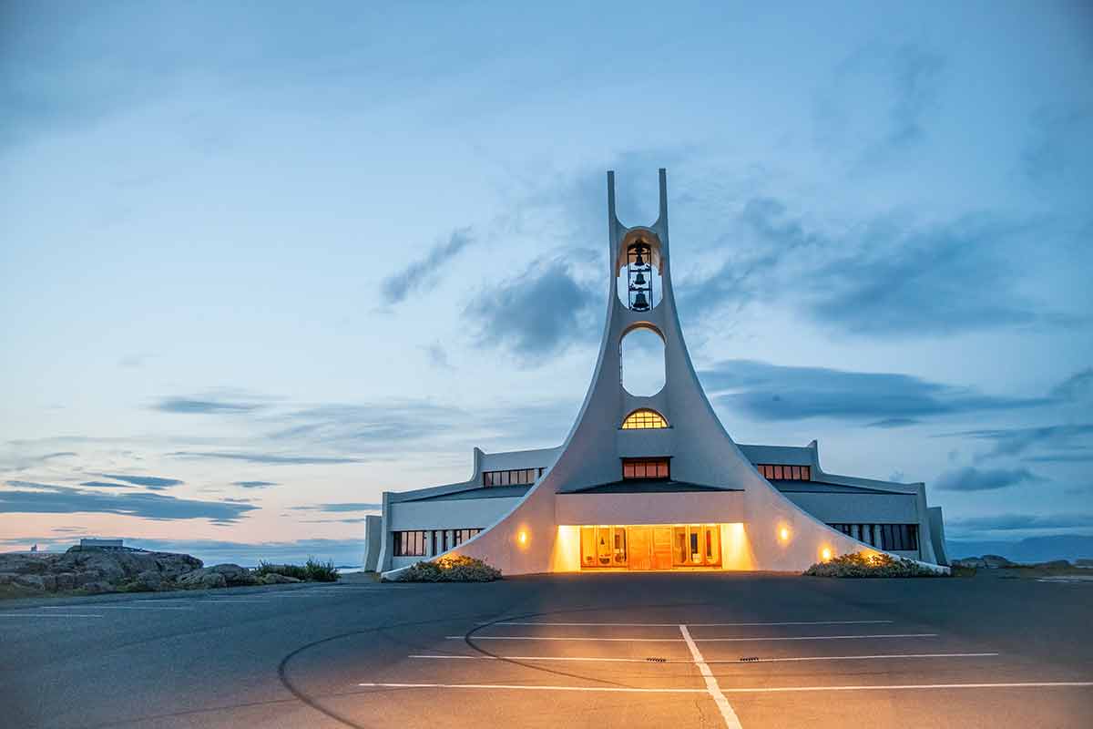 Stykkisholmur Church At Night, Iceland