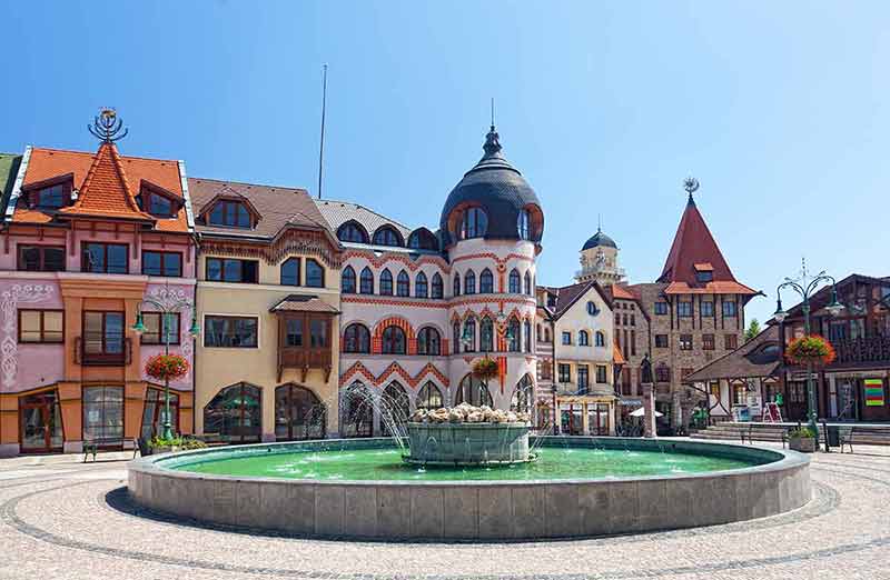 Europe Square In Komarno. Slovakia