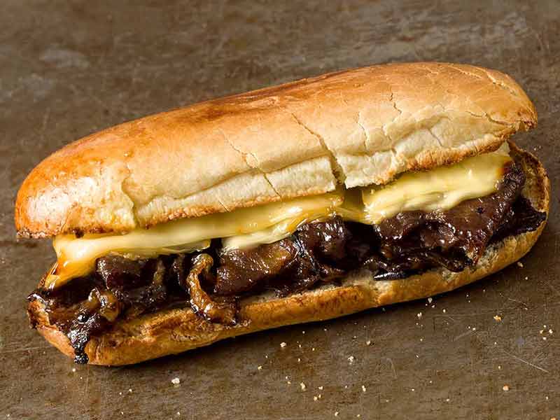 Rustic Philly Cheese Steak Sandwich