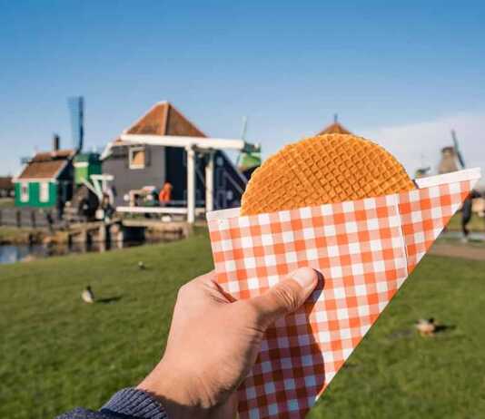 Stroopwafel In Zaanse Schans Is A Typical Dutch Food
