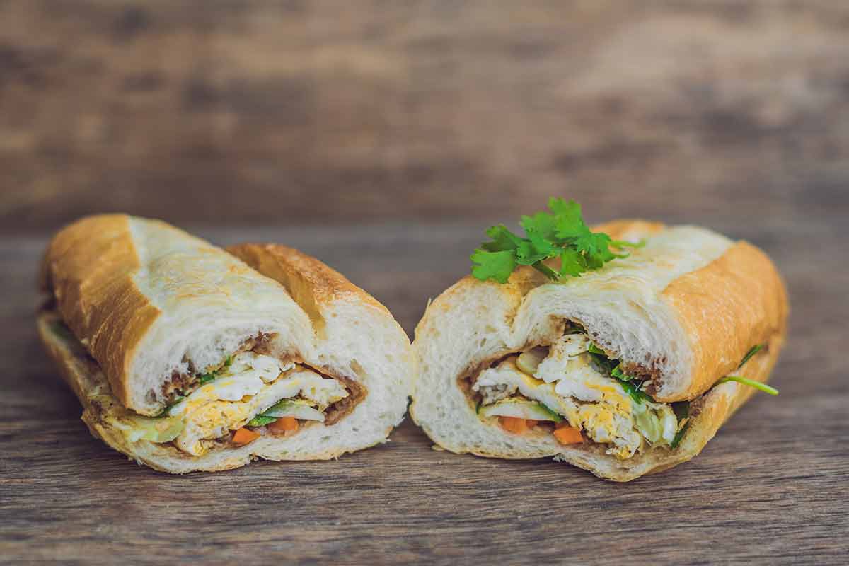 A Delicious Vietnamese Bahn Mi Sandwich