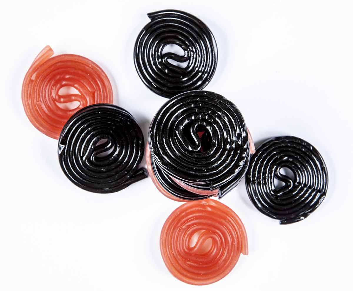 Red And Black Licorice Wheels