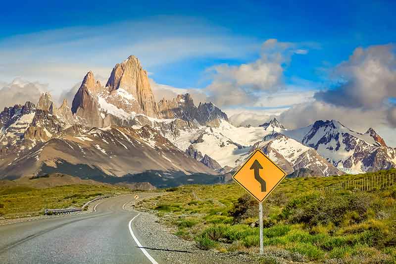 Highway Road To El Chalten, Fitz Roy, Patagonia Argentina
