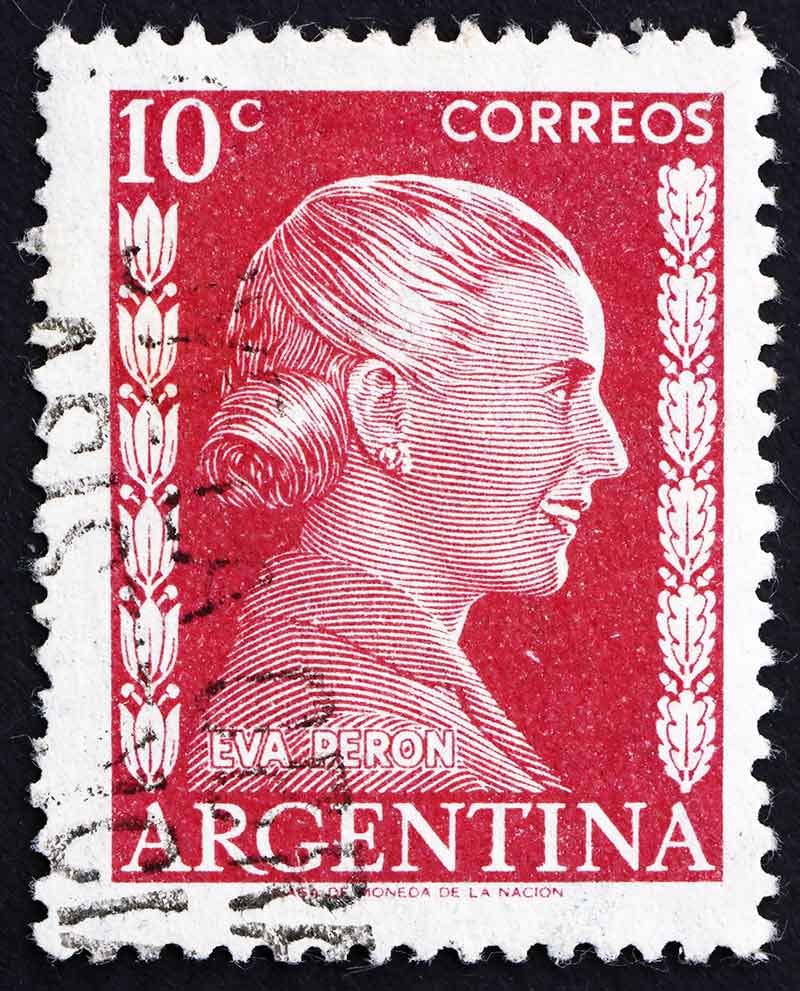 Postage Stamp Argentina 1952 Eva Peron, Evita