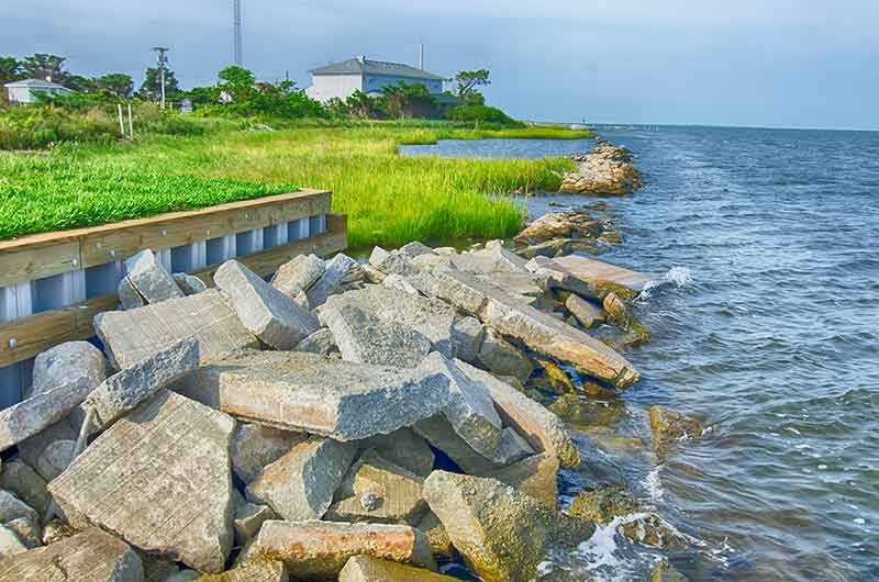 Rocky Banks On Ocracoke Island Of North Carolina's Outer Banks
