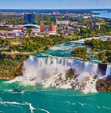 Niagara American Falls From Canada