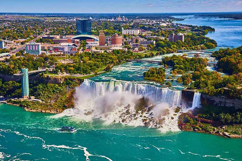 Niagara American Falls From Canada