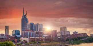 Nashville Downtown City Skyline Cityscape Of Tennessee