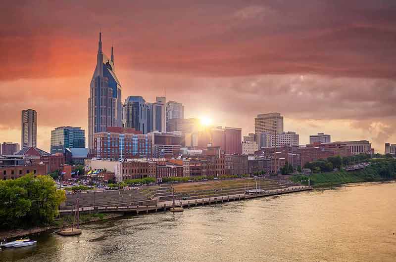 Nashville Downtown City Skyline Cityscape Of Tennessee