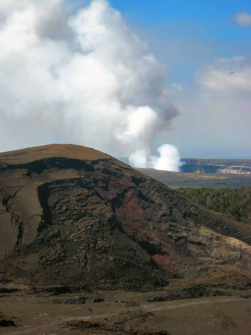Smoking Crater Of Halemaumau Kilauea Volcano