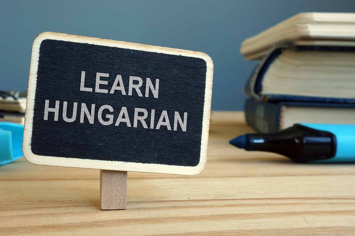 Learn Hungarian Language Inscription