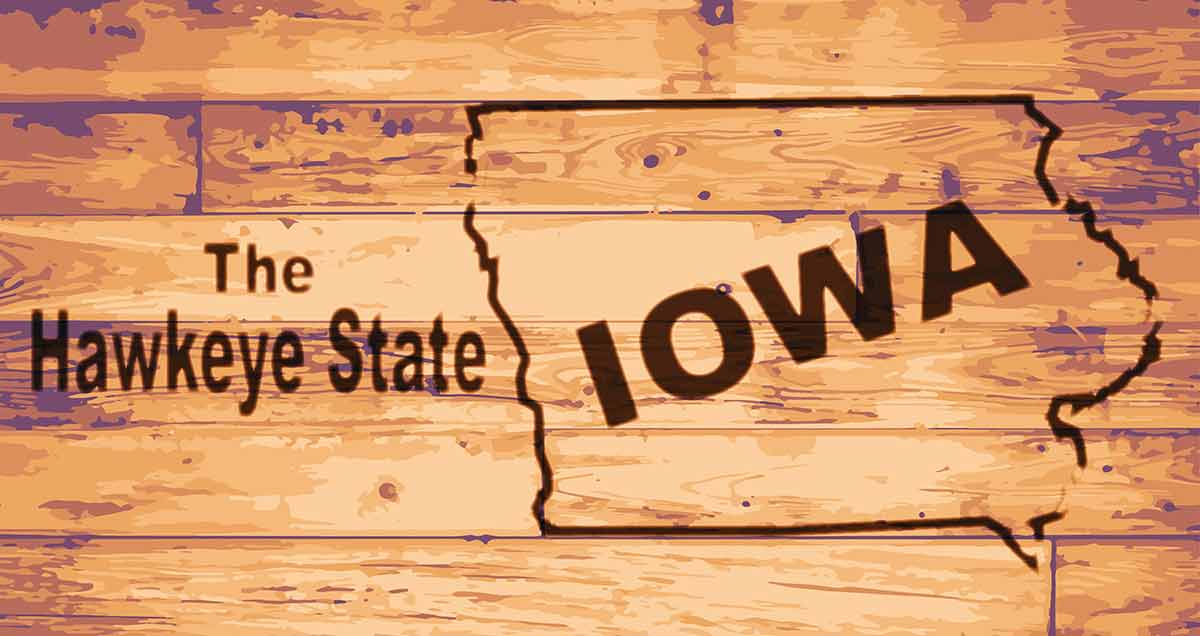 Iowa Map Brand