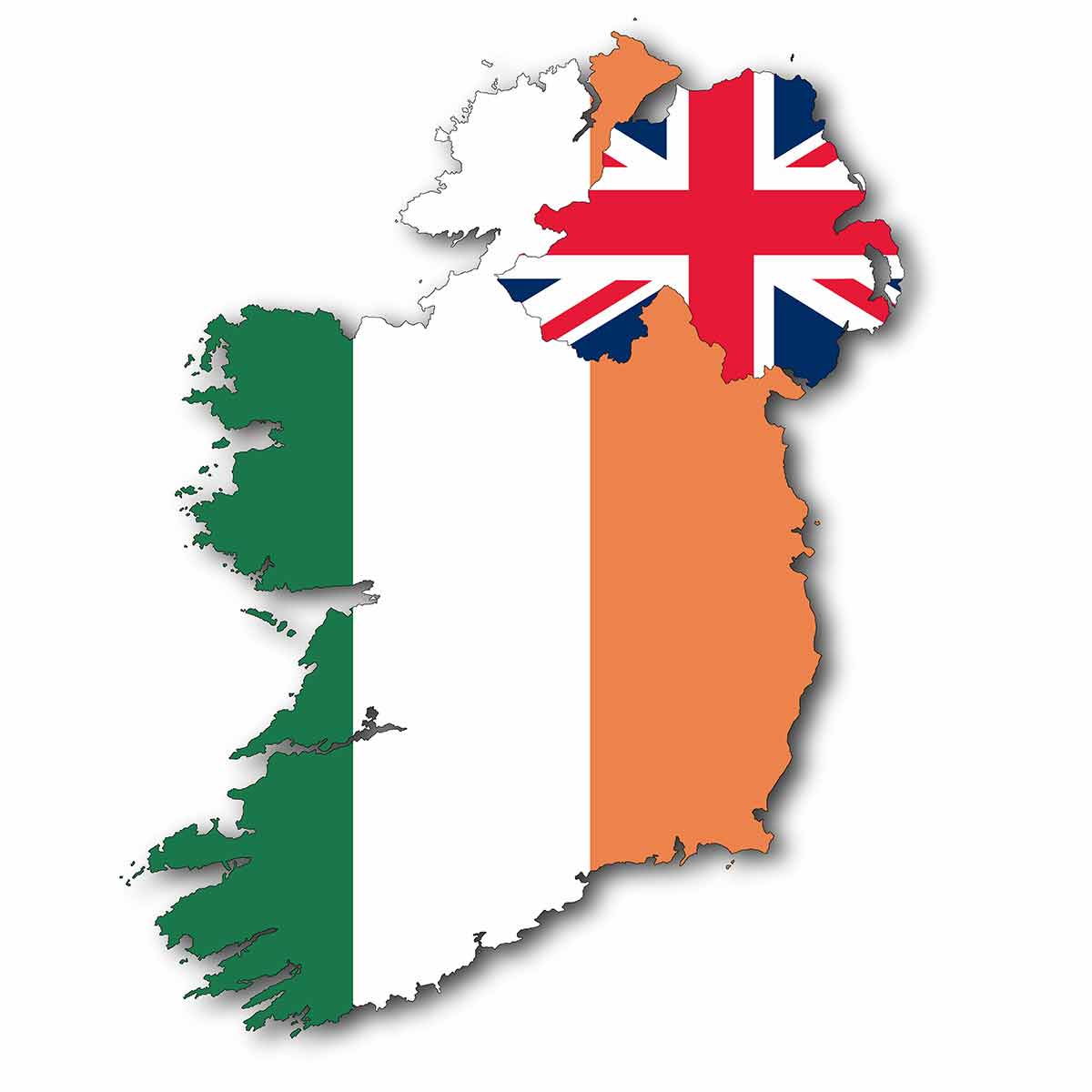 Republic Of Ireland And Northern Ireland Map