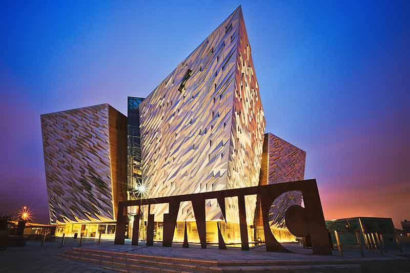 Sunset Over Belfast Titanic, Belfast, Northern Ireland