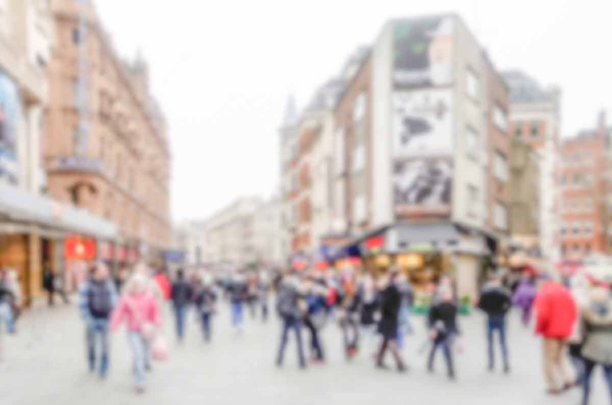 Defocused Background Of The West End Of London