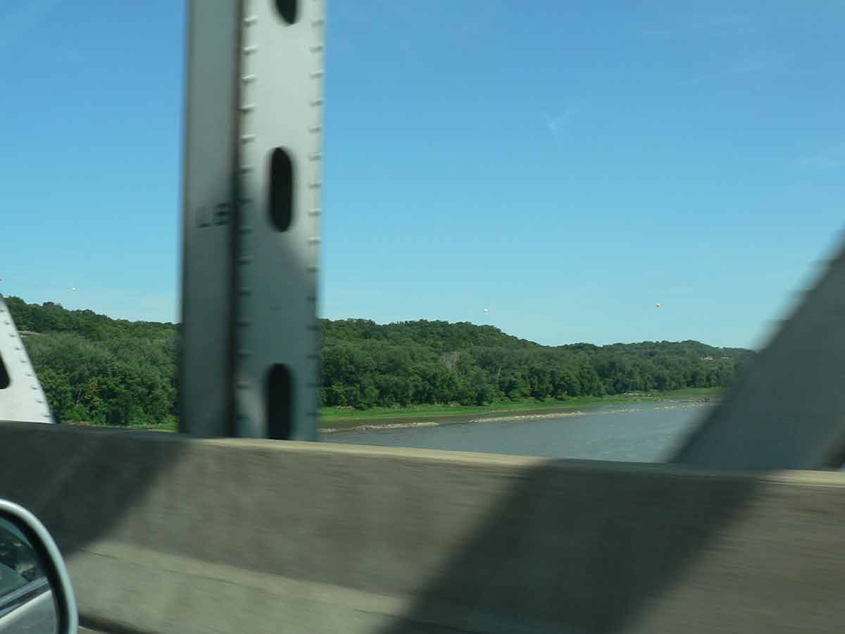 Missouri River Bridge In Missouri