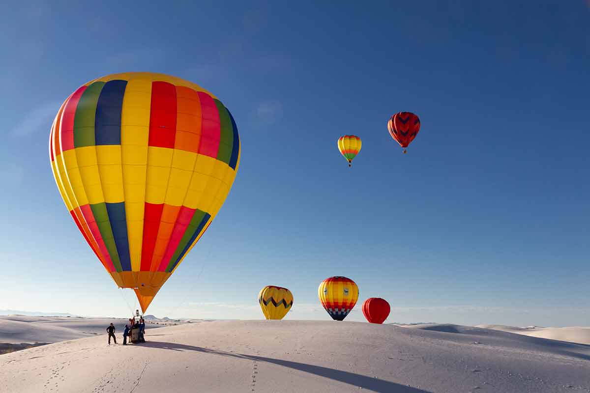 Balloon Fiesta On White Sands National Monument