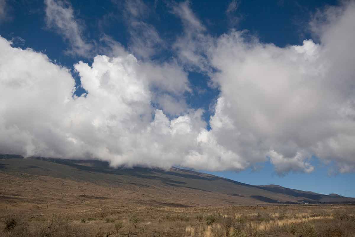 Mauna Kea Landscape And Clouds