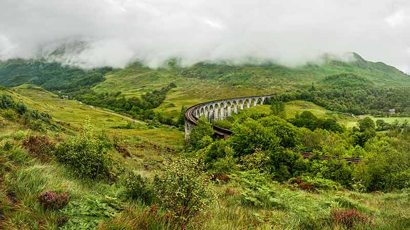 Glenfinnan Railway Viaduct (Location From Harry Potter Movie)