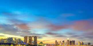 Singapore View Of Marina Bay Sands