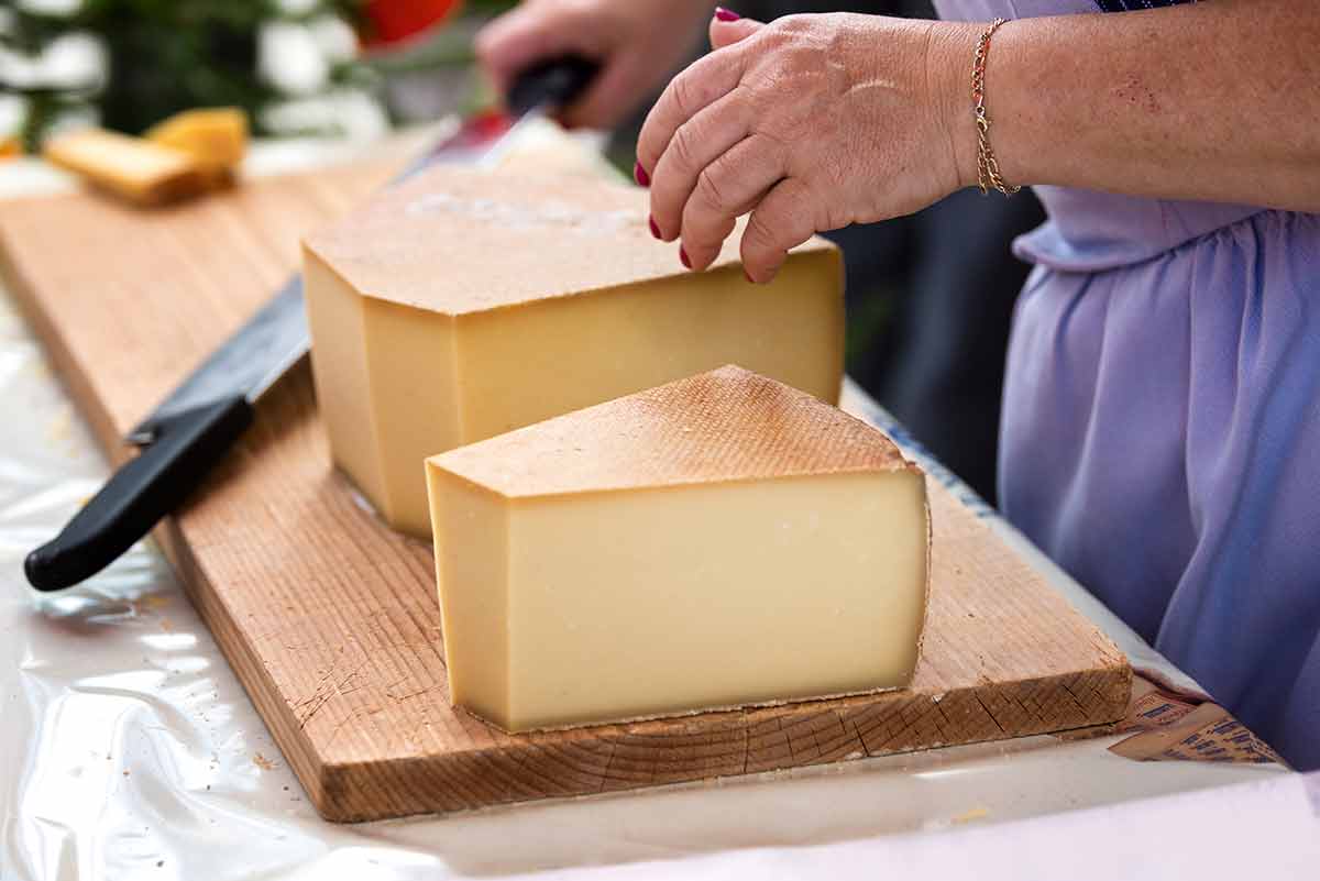 Retail Of Swiss Gruyere Cheese In Switzerland