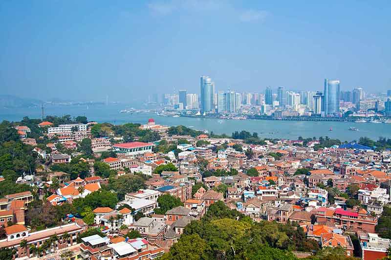 what is the best time of year to visit China Xiamen aerial view