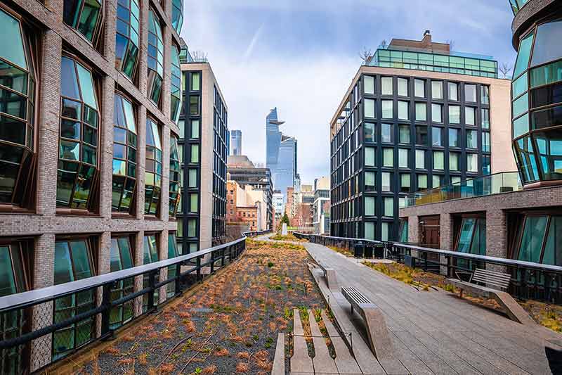 New York City High Line Famous Walkway View