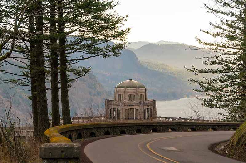 Vista House Along Old Columbia Highway