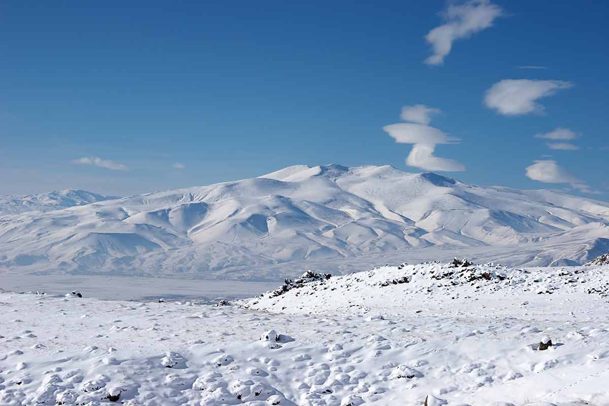 Winter Mountain Near Mount Ararat, Turkey