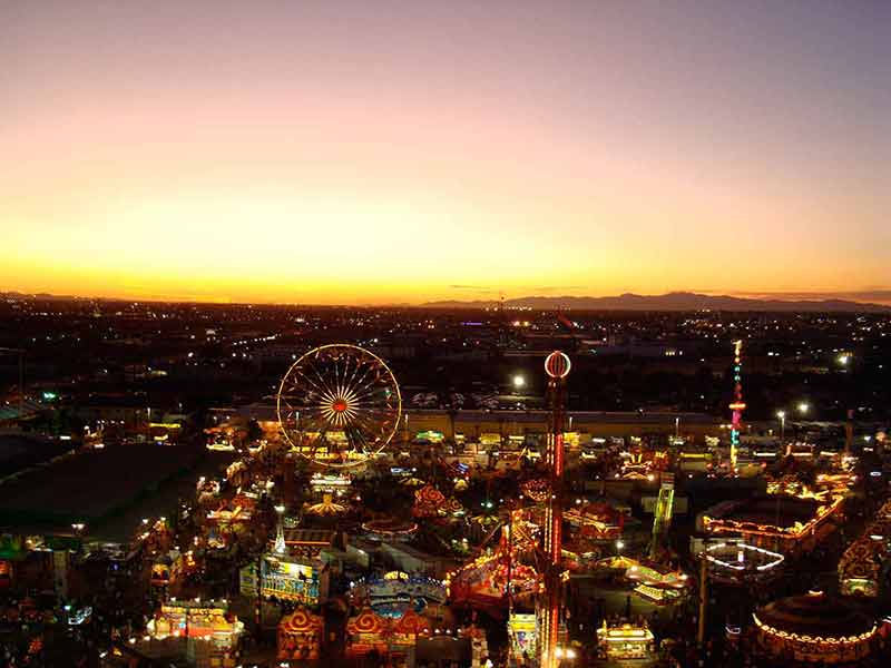 State Fair At Sunset