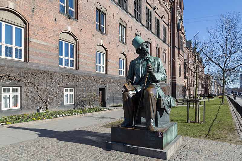 Hans Christian Andersen Statue In Copenhagen