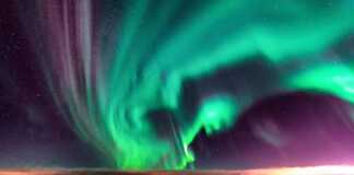 northern lights above sweden