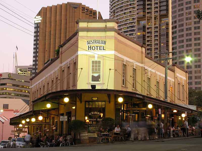 what to do at night in sydney Australian Hotel