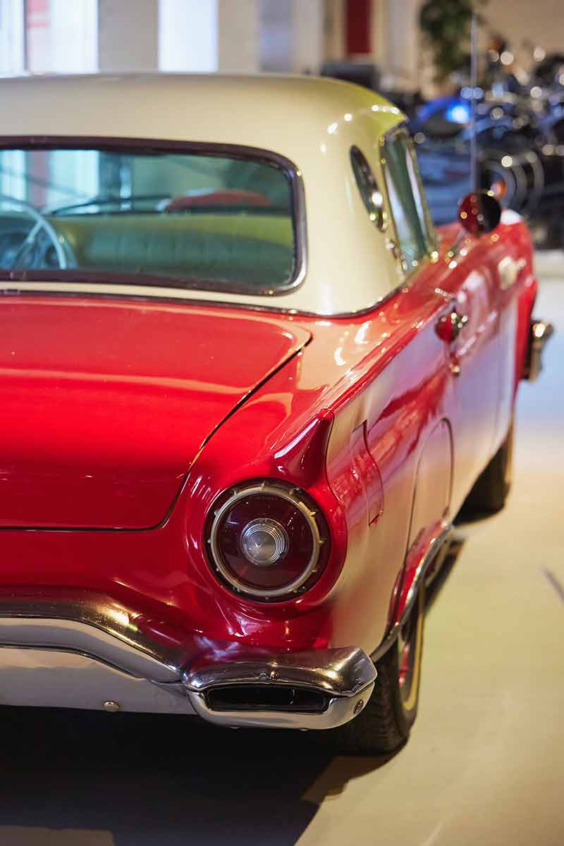 Beautiful Retro Car At An Antique Car Exhibition