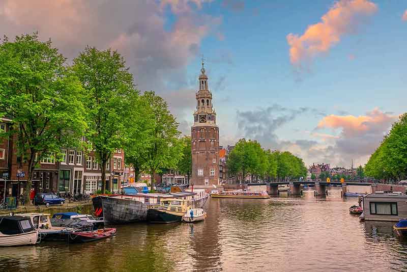amsterdam canal and bridge