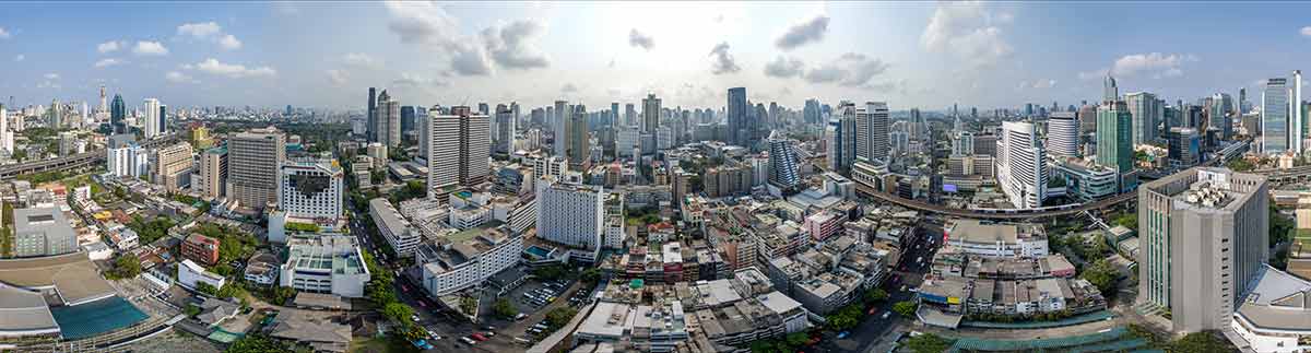 Bangkok City 360° Panorama, Nana And Sukhumvit Road