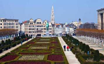View From Mont Des Arts In Brussels